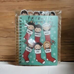 Friends Christmas Journal Notebook NEW Stocking Stuffer Gift Ross Monica Joey